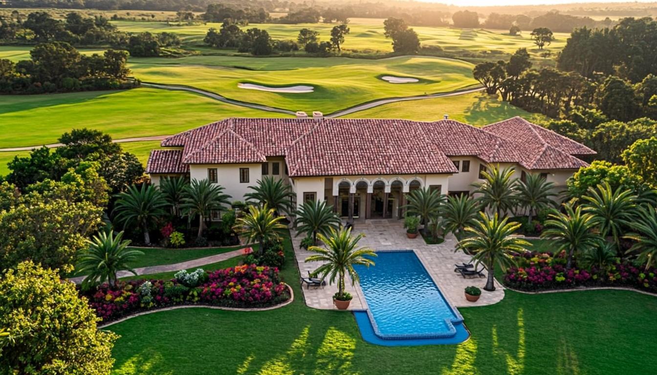 Club campestre exclusivo con campo de golf, piscina y clubhouse de lujo en Perú